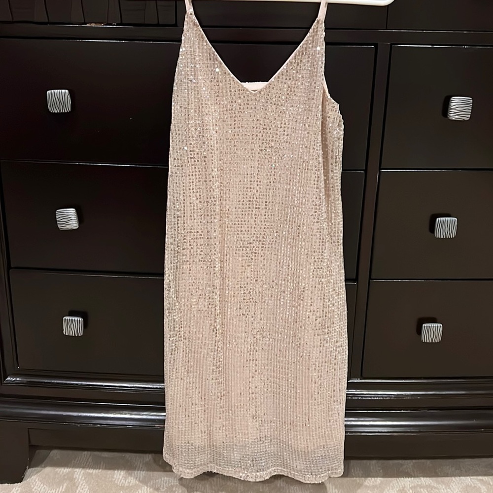 Sequined mini dress